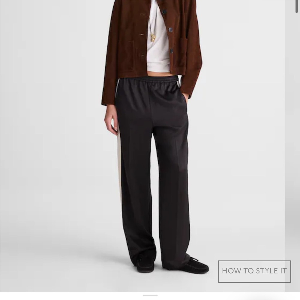 Madewell satin track pants